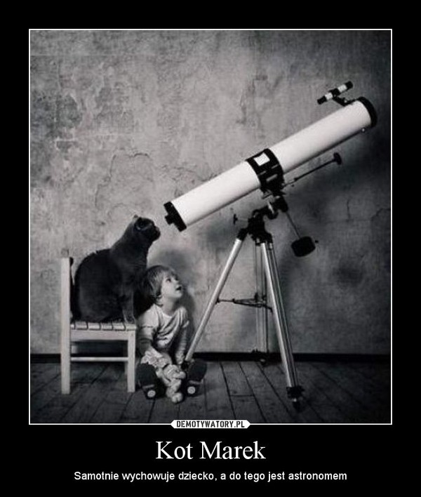 Kot Marek – Samotnie wychowuje dziecko, a do tego jest astronomem 