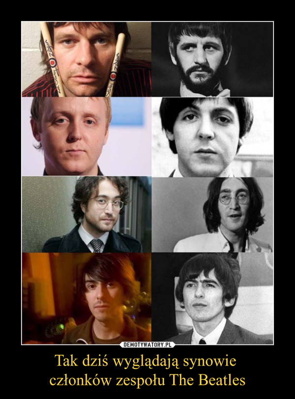 Tak dziś wyglądają synowie członków zespołu The Beatles –  