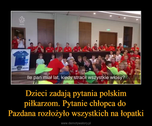 Dzieci zadają pytania polskim piłkarzom. Pytanie chłopca do Pazdana rozłożyło wszystkich na łopatki –  