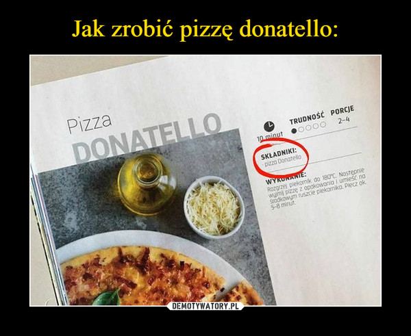 Jak zrobić pizzę donatello: