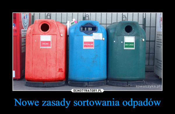 Nowe zasady sortowania odpadów