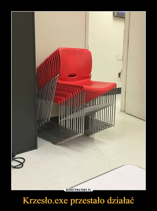 Krzesło.exe przestało działać