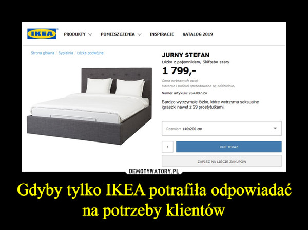 Gdyby tylko IKEA potrafiła odpowiadać na potrzeby klientów –  JURNY STEFAN