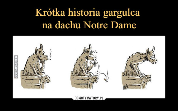 Krótka historia gargulca 
na dachu Notre Dame
