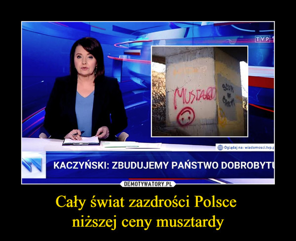 Cały świat zazdrości Polsce niższej ceny musztardy –  KACZYŃSKI: ZBUDUJEMY PAŃSTWO DOBROBYTU