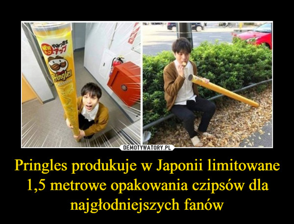 Pringles produkuje w Japonii limitowane 1,5 metrowe opakowania czipsów dla najgłodniejszych fanów –  
