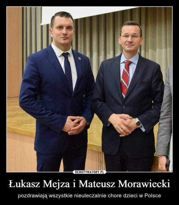 Łukasz Mejza i Mateusz Morawiecki