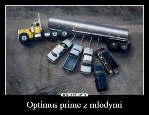 Optimus prime z młodymi –  