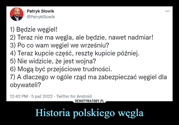 Historia polskiego węgla