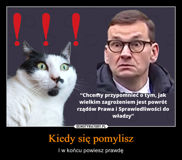 Kiedy się pomylisz