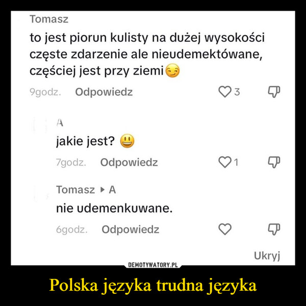 Polska języka trudna języka