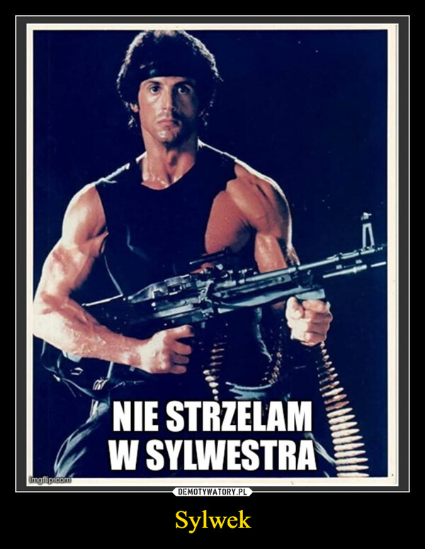 Sylwek –  imgflip.comNIE STRZELAMW SYLWESTRA