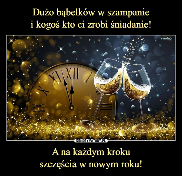 A na każdym krokuszczęścia w nowym roku! –  XXIIe-tapetki.pl