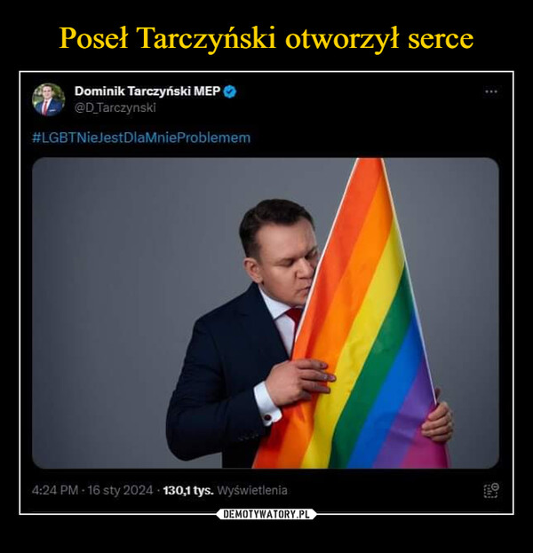 Poseł Tarczyński otworzył serce