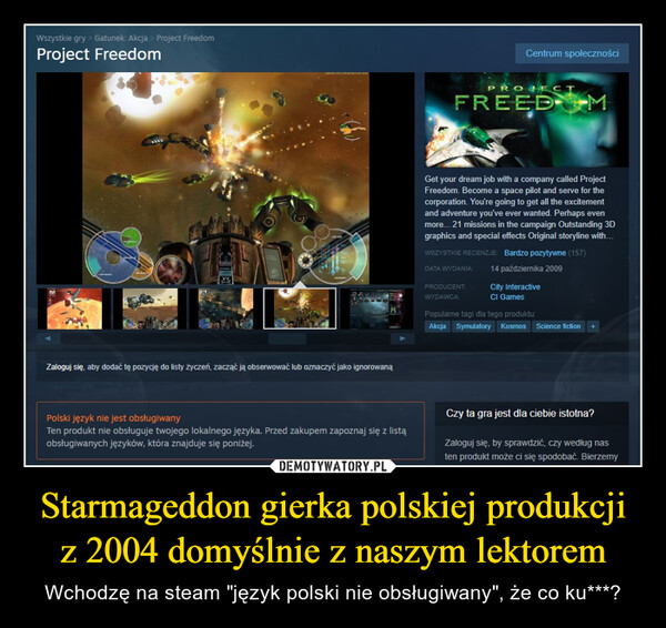Starmageddon gierka polskiej produkcji z 2004 domyślnie z naszym lektorem