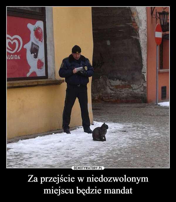 Za przejście w niedozwolonymmiejscu będzie mandat –  ALGIDA